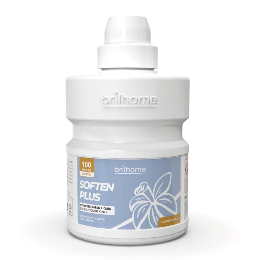 SOFTEN PLUS'Cœur de vanille et fleurs d'or'- Adoucissant liquide concentré ( VEGAN )500ml